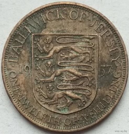 Джерси 1/12 шиллинга 1957 г.