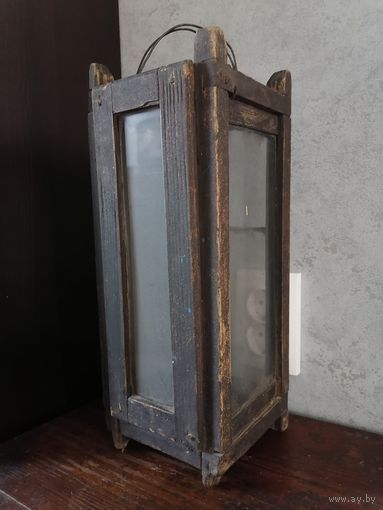 Светильник деревянный под свечу или лампу