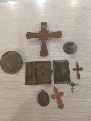 Крест большой, створки складеня и другое
