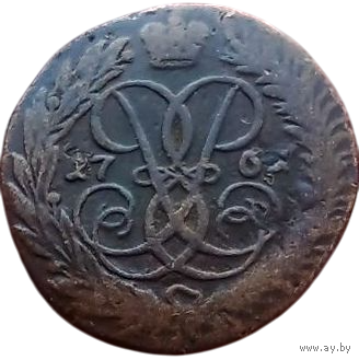 РОССИЙСКАЯ ИМПЕРИЯ. 2 КОПЕЙКИ 1761. НЕЧАСТАЯ