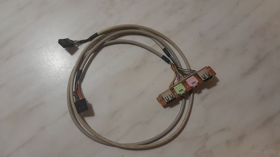 Планка для системного блока компьютера (2xUSB, audio)