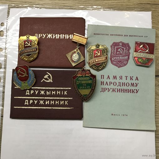 Значки Дружинник =Документы.цена за все.