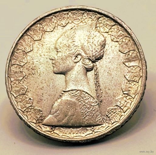 500 лир Италия, 1964 "Кораблик", приличное серебро, отличная