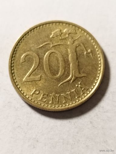 Финляндия 20 пенни 1982