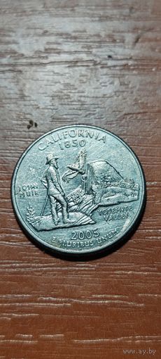 США Штаты и территории 25 центов (квотер) Калифорния 2005