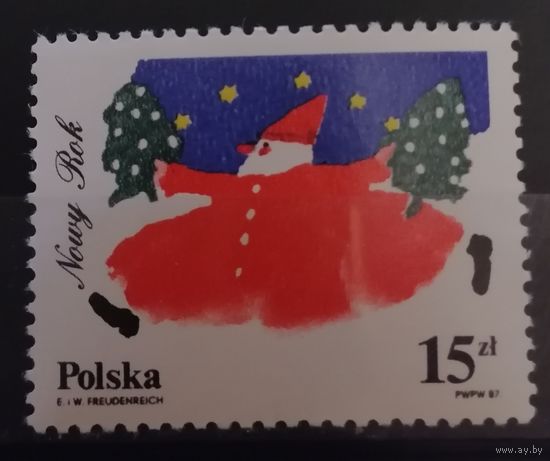 Польша 1987 Новый год
