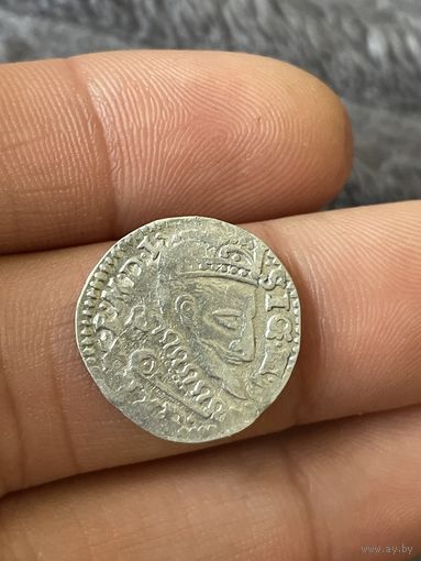 3 гроша 1601 Люблин в штемпельном блеске!