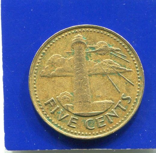 Барбадос 5 центов 1973