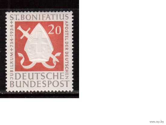 Германия(ФРГ)-1954,(Мих.199) , * (след от накл.) ,  Герб