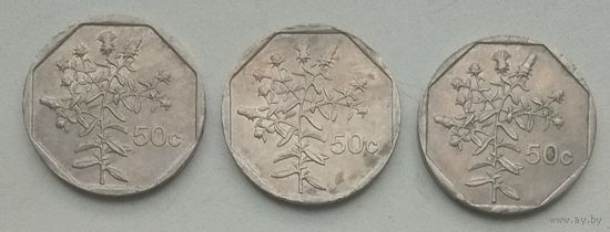 Мальта 50 центов 1998 г. Цена за 1 шт.