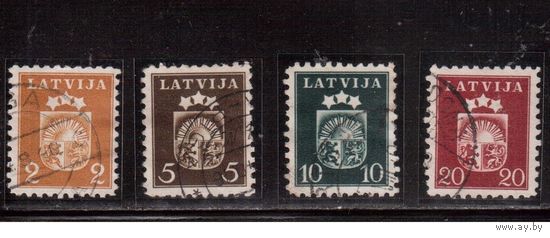 Латвия-1940 (Мих.282-)  гаш. , Стандарт, Герб