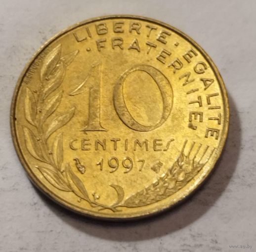 Франция 10 сантим 1997
