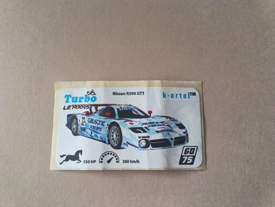 Наклейка Turbo Le Mans Турбо Ле-Ман  номер 60