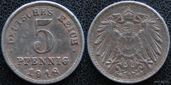 YS: Германия, 5 пфеннигов 1918G, KM# 19