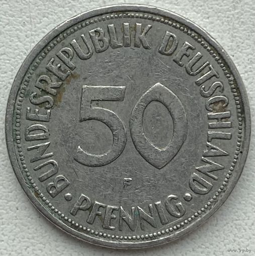 Германия 50 пфеннигов 1950 г. F