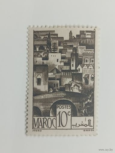 Марокко 1947.  Виды на город
