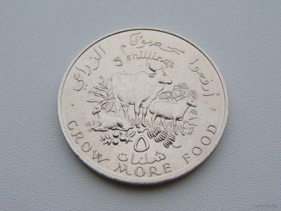 Сомали. 5 шиллингов 1970 год  KM#15 "Ф.А.О " Нечастая!!!