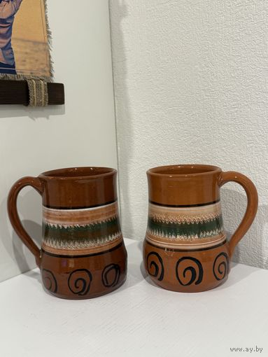 КРУЖКИ КЕРАМИЧЕСКИЕ. 2 штуки. Распродажа Коллекции. В продаже есть МНОГО ЛОТОВ.