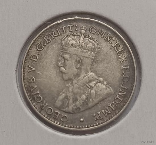 3 пенса 1928 г. 925пр., Австралия .