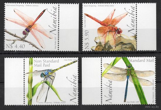 Намибия 2007. Фауна. Стрекозы 4 марки (1238)