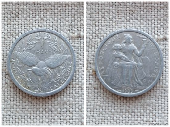 Новая Каледония 1 франк 1989
