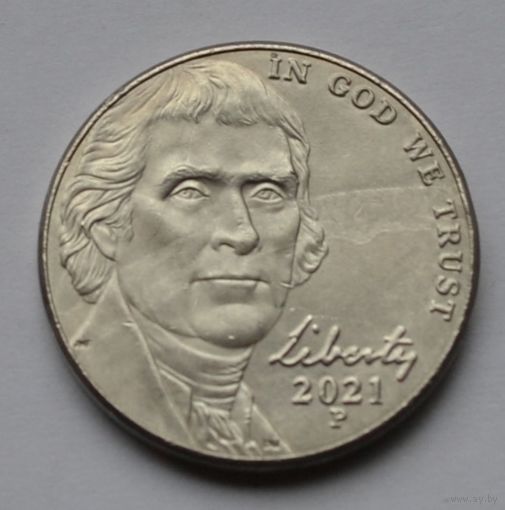 США, 5 центов 2021 г. Р