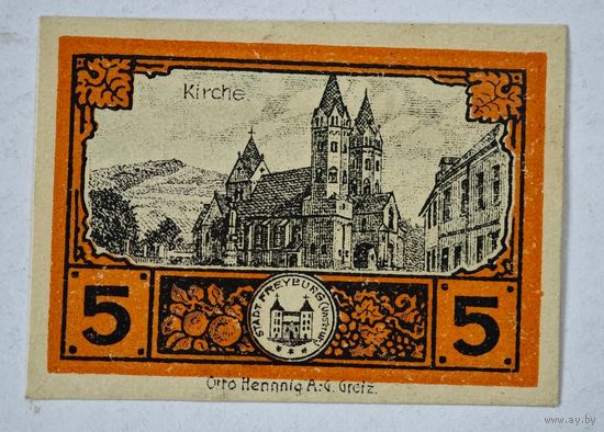 1920 год 5 пфеннигов Германия нотгельд