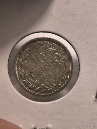 Liberia 10 c 1961 ag