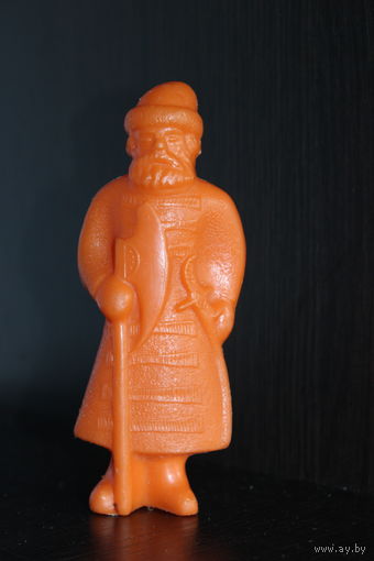 Пластиковая, детская игрушка "Солдат, воин", из СССР.