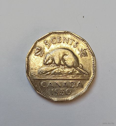 Канада 5 центов 1950г.