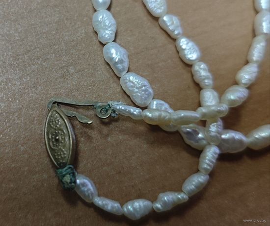 Бусы, речной жемчуг. СССР. 40 см