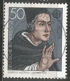 ФРГ. Марка по программе "Европа". А.Магнус. Писатель. 1980г. Mi#1049.
