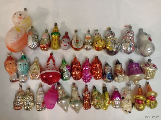 Ёлочные игрушки СССР, фигурки