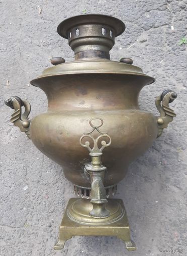 Самовар старинный репа Баташев, Тула , раннее клеймо.