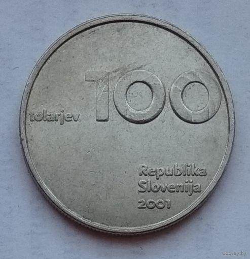 Словения 100 толаров 2001 г. 10 лет Республике Словения и Толару