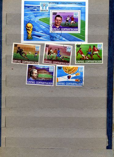 ЦЕНТР. АФРИК. Республика     ЧМ по футболу  Аргентина 1978     5 марок+ блок