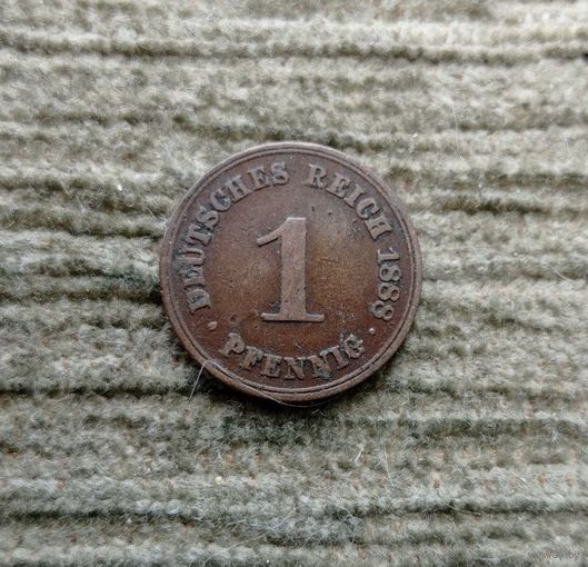 Werty71 Германия 1 пфенниг 1888 A