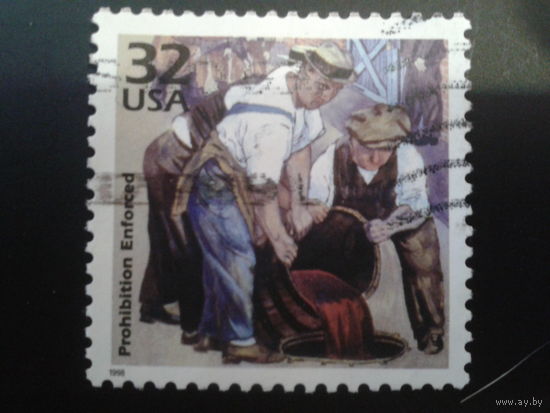 США 1998 марка из блока