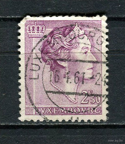 Люксембург - 1960 - Великая герцогиня Люксембургская Шарлотта 2,50Fr - [Mi.627] - 1 марка. Гашеная.  (Лот 29Dd)