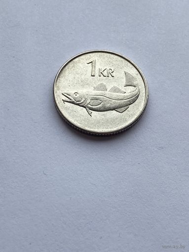 1 крона 1989 г., Исландия