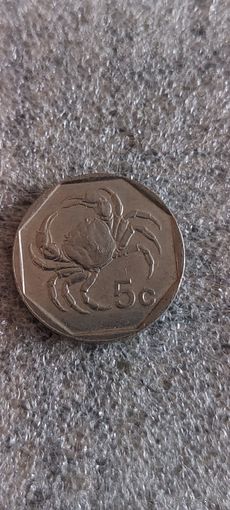 Мальта 5 цент 1991