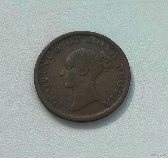 НОВАЯ ШОТЛАНДИЯ  полпенни 1840 г.