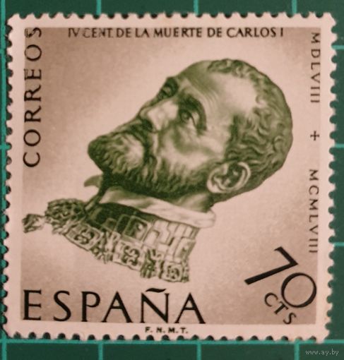 1958 год - 400-летие смерти короля Карлоса  Испания
