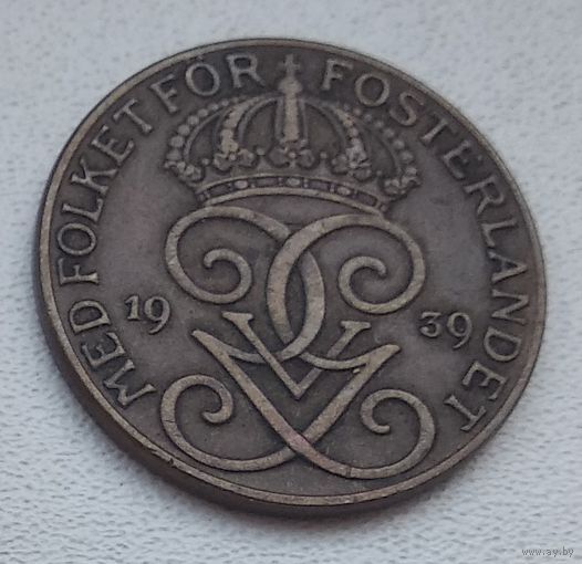 Швеция 5 эре, 1939 8-8-19