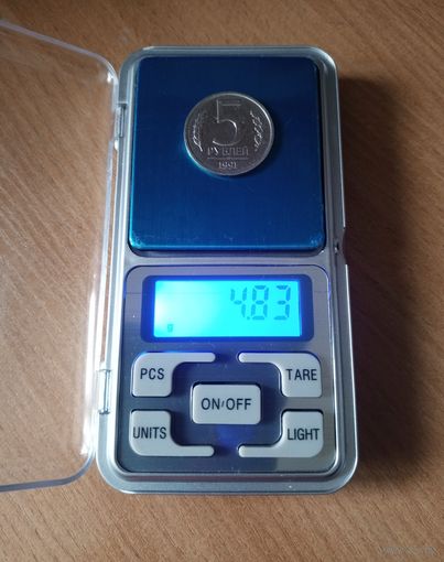 СССР. 5 рублей 1991 г. ЛМД. Легковес.