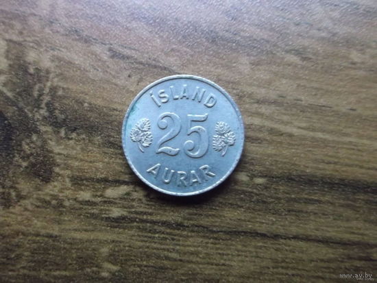 Исландия 25 эйре 1958