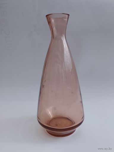 Вазочка (ваза), марганцевое стекло, СССР, h 22 см