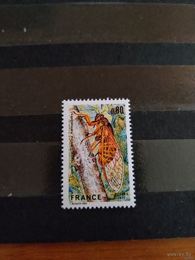 1977 Франция фауна насекомое чистая клей MNH** выпускалась одиночкой 1-2