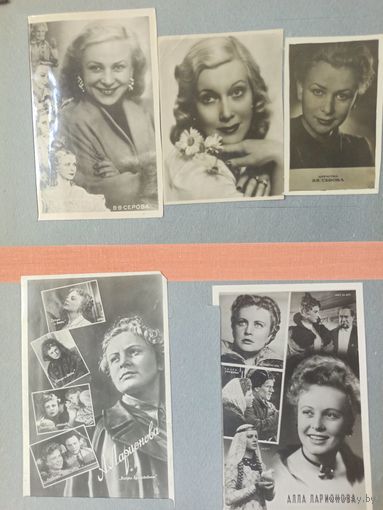 Альбом фото-открыток более 180 шт. Артисты советского кино 40-60 годов.