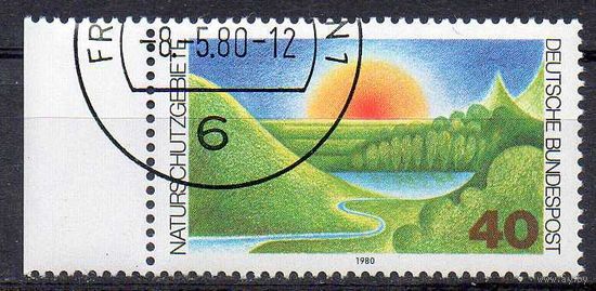 Охрана природы Заповедники ФРГ 1980 год серия из 1 марки
